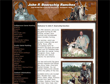 Tablet Screenshot of hunting-texas.net